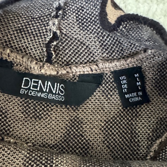 Dennis by Dennis Basso Women’s Leopard Brown Blouse Size M - Picture 2 of 8